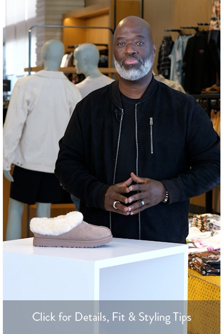 Tazzette Genuine Shearling Collar Slipper video