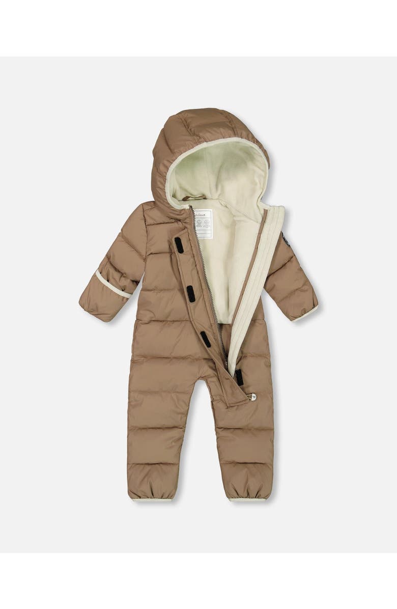 Deux par Deux Baby Unisex One-Piece Compressible Snowsuit Coffee For Baby, Alternate, color,