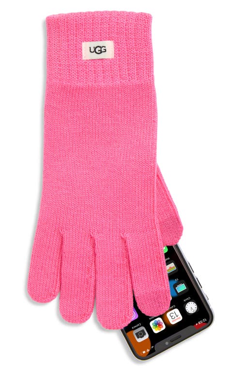 Ugg ® Touchscreen Compatible Knit Gloves In Pink