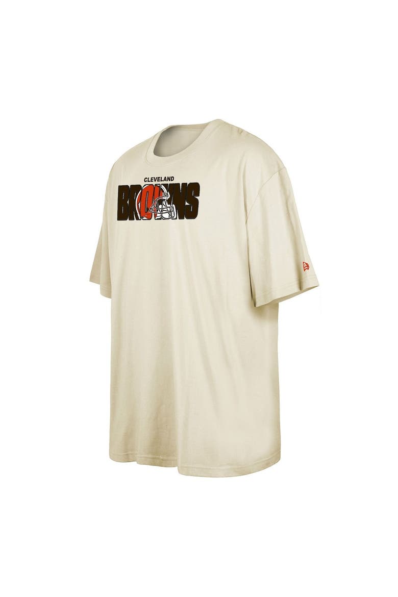 Men's New Era  Cream Cleveland Browns 2023 NFL Draft Big & Tall T-Shirt, Alternate, color, Cream