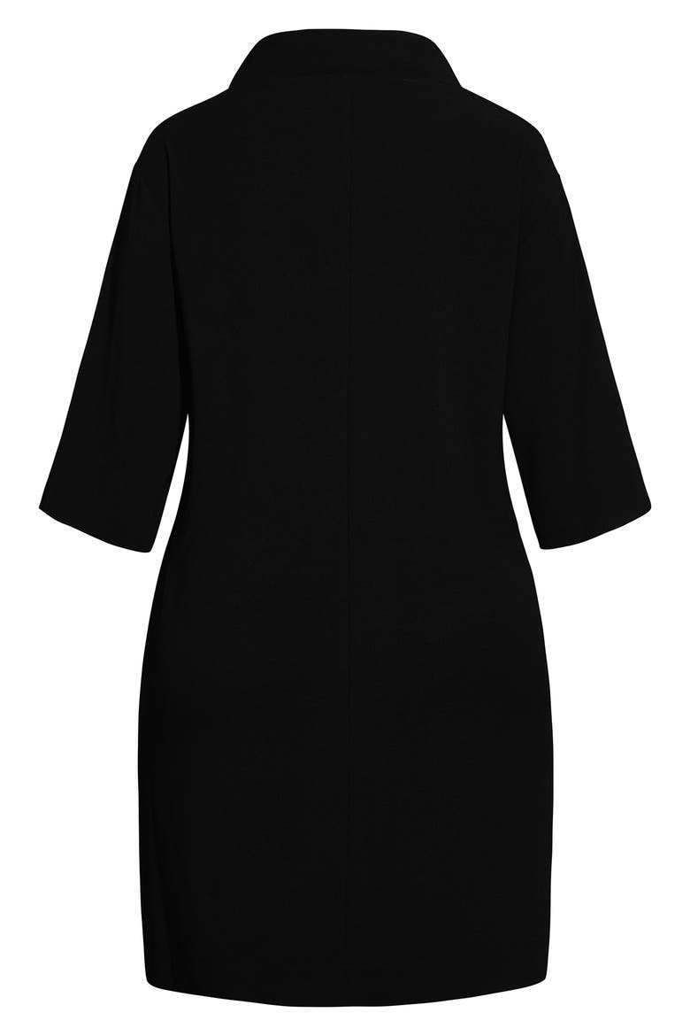 Refinity Cowl Neck A-Line Dress, Alternate, color, BLACK