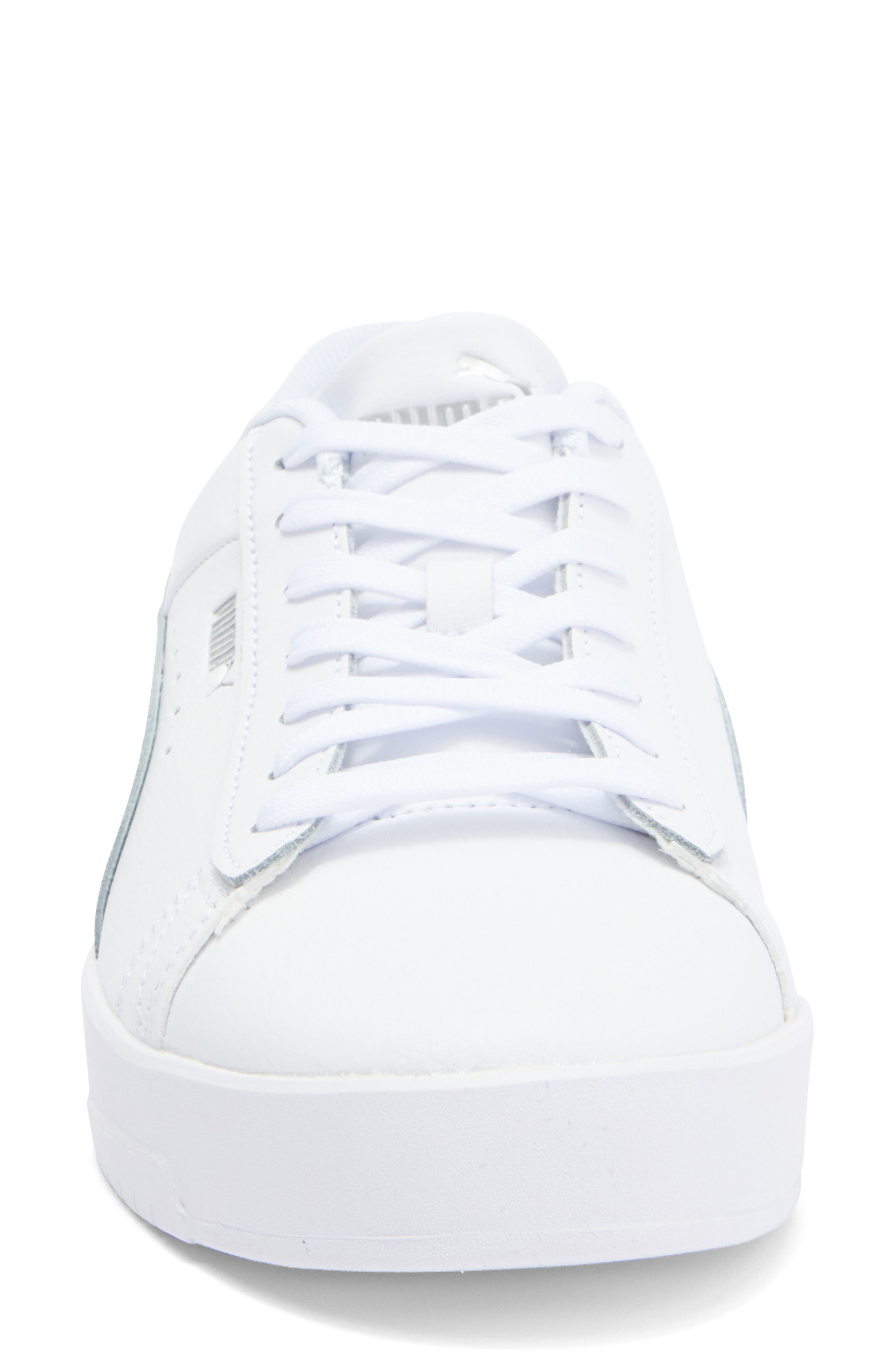 PUMA Jada Classic Sneaker, Alternate, color, Puma White-Zen Blue- Silver