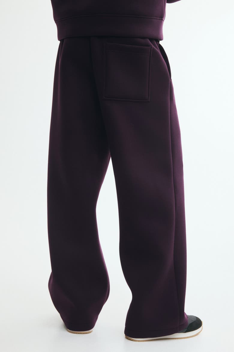 Relaxed-fit Scuba Knit Joggers, Alternate, color, Dark purple
