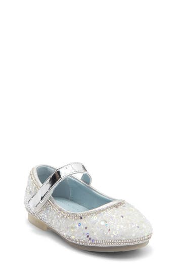 Doe A Dear Kids' Clear Stone Mary Jane Flat