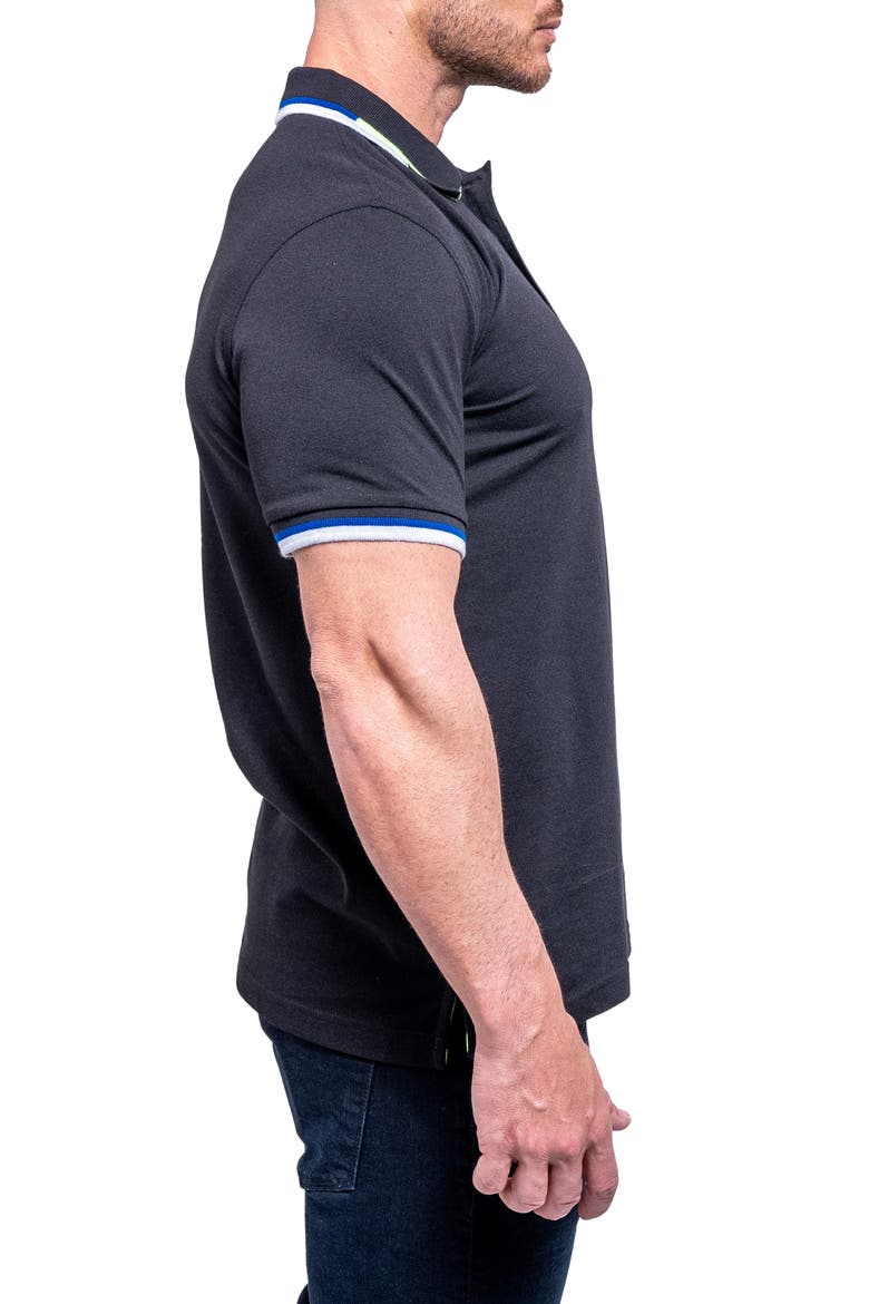 Tipemb39 Black Piqué Polo, Alternate, color, BLACK