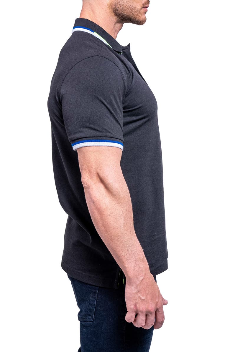 Maceoo Tipemb39 Black Piqué Polo, Alternate, color, Black