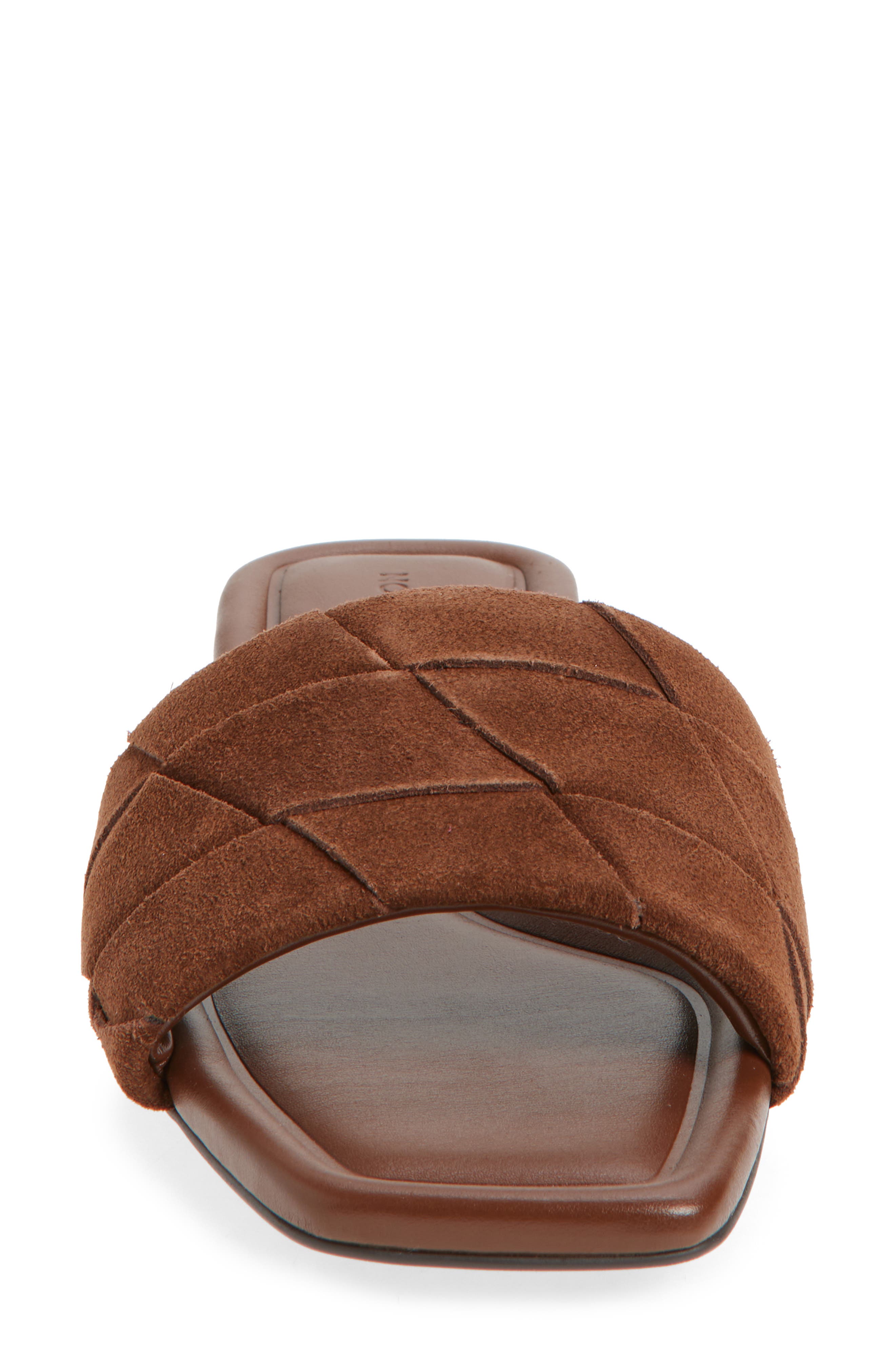 Nordstrom Brynn Slide Sandal, Alternate, color, Brown Brick