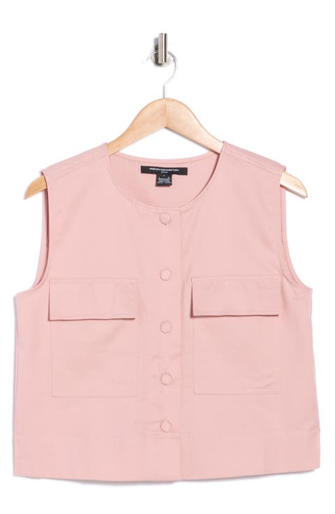 Patch Pocket Twill Vest