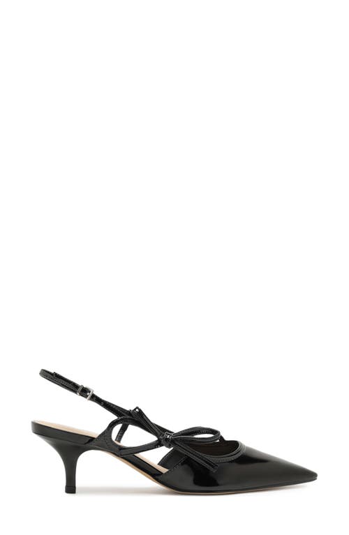 Arezzo Tessa Pointed Toe Slingback Pump In Black