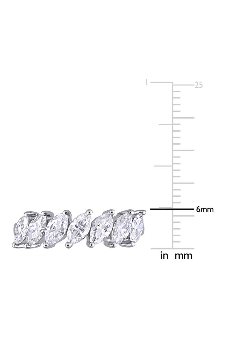 Marquise Cut Lab Created Moissanite Ring, Alternate, color, WHITE