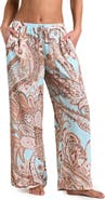 L'AGENCE Traditional Paisley Cover-Up Pants