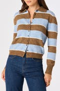 ASTR the Label Margrid Stripe Cardigan