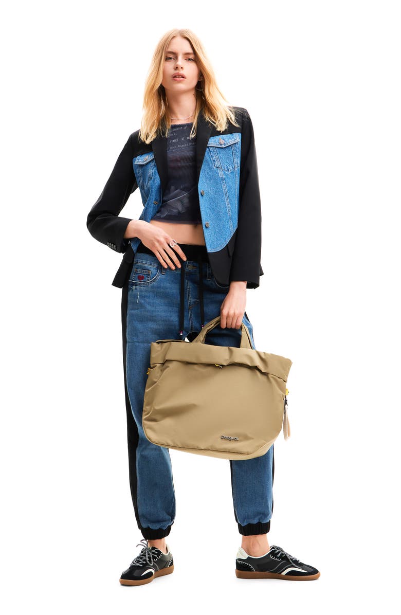 Desigual Contrast Jogger Jeans, Alternate, color, 