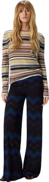 Missoni Palazzo Trousers With Wave Pattern