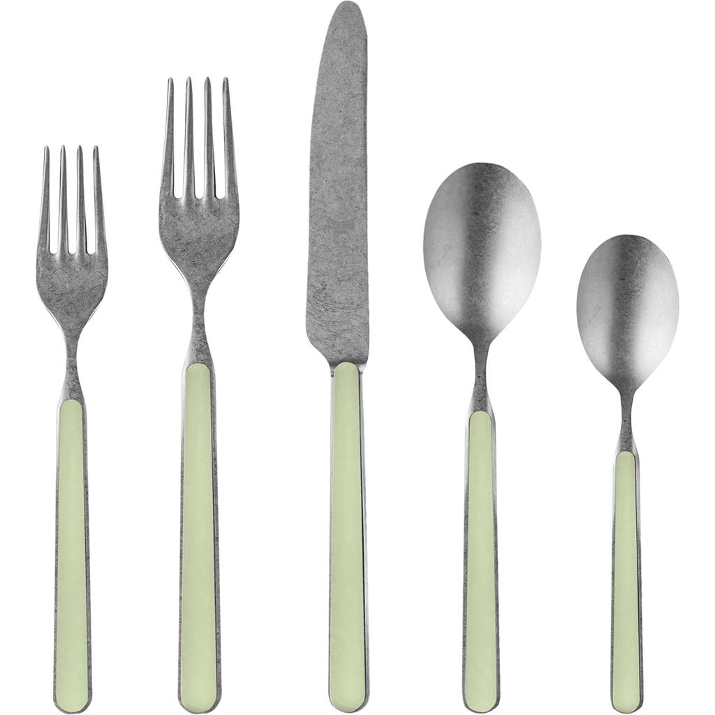 Mepra Fantasia Pewter Flatware Set In Blue