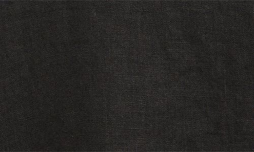Mango Oversize Linen Shirt In Black