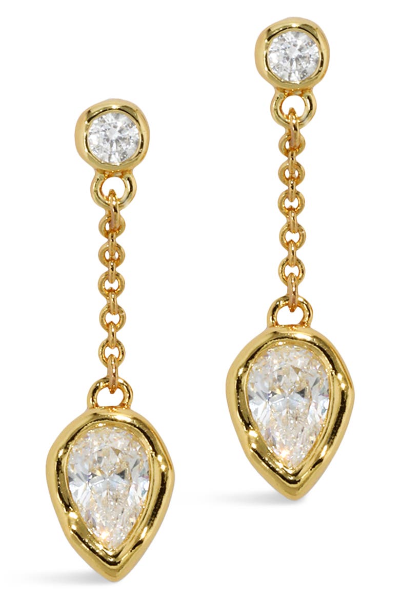 Asterales Cubic Zirconia Drop Earrings, Main, color, STONES