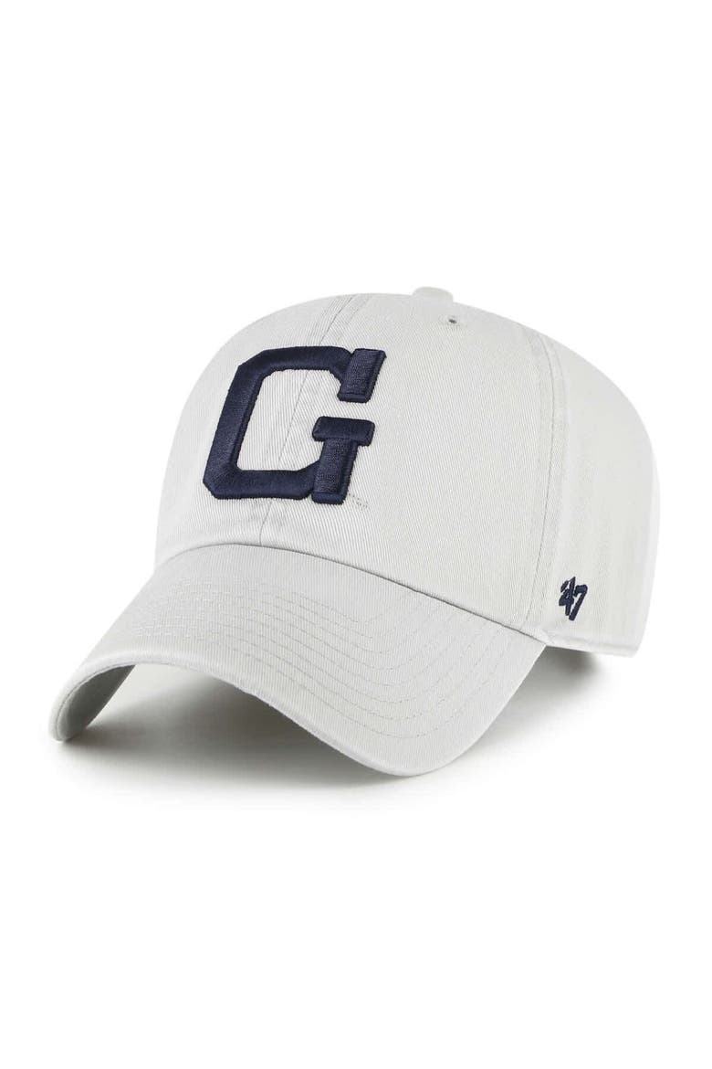 Men's '47 Gray Georgetown Hoyas Vault Clean Up Adjustable Hat, Main, color, Gray