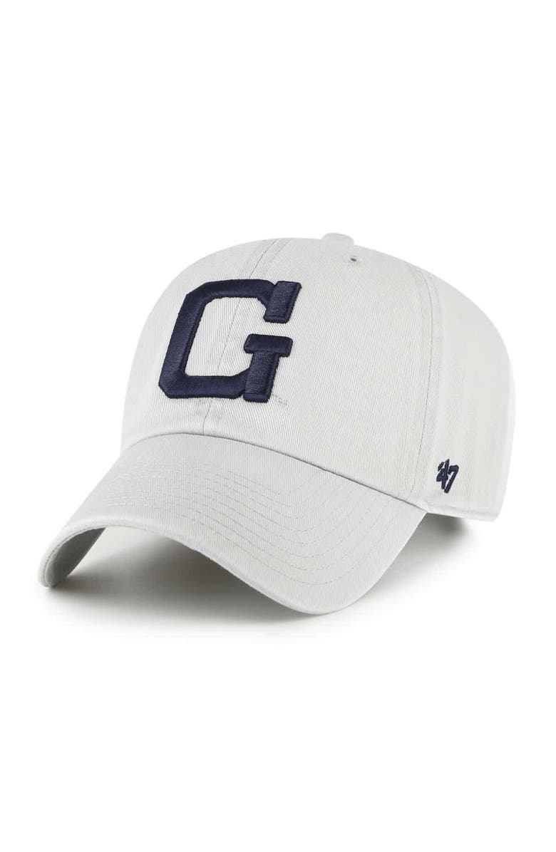 '47 Men's '47 Gray Georgetown Hoyas Vault Clean Up Adjustable Hat, Main, color, 