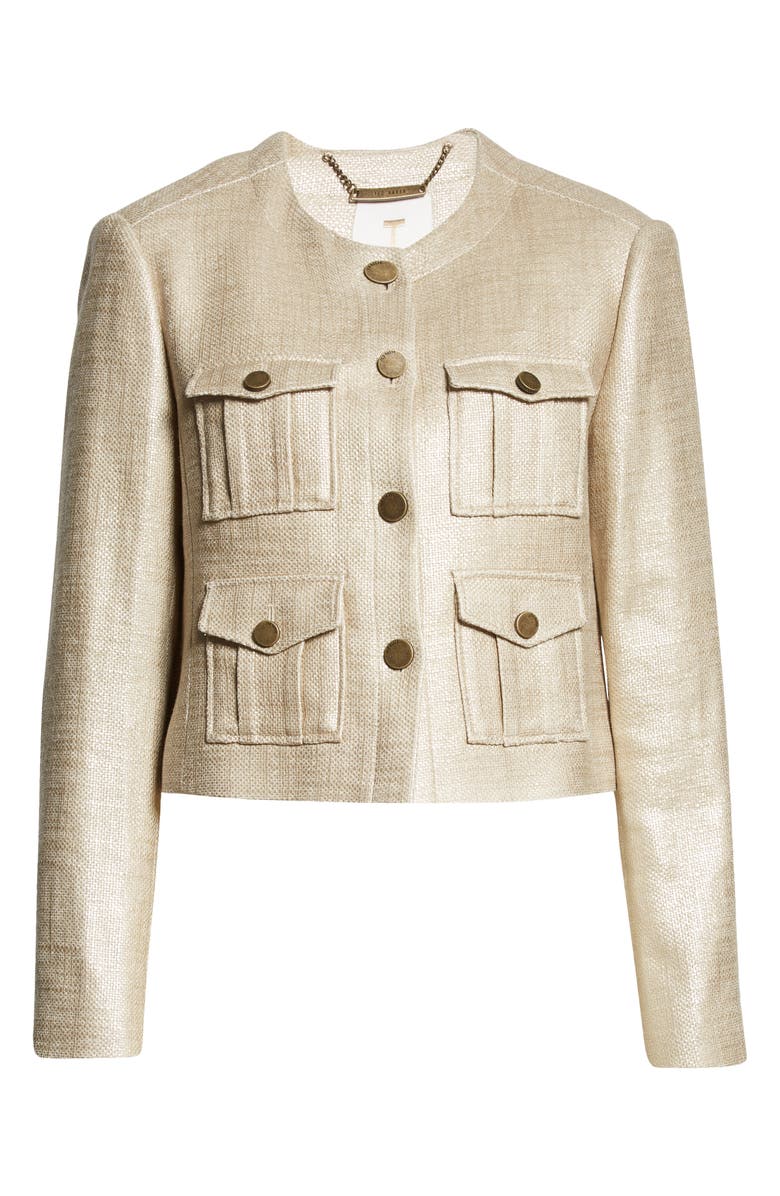 Ted Baker London Trisca Boxy Cargo Crop Jacket, Alternate, color, 