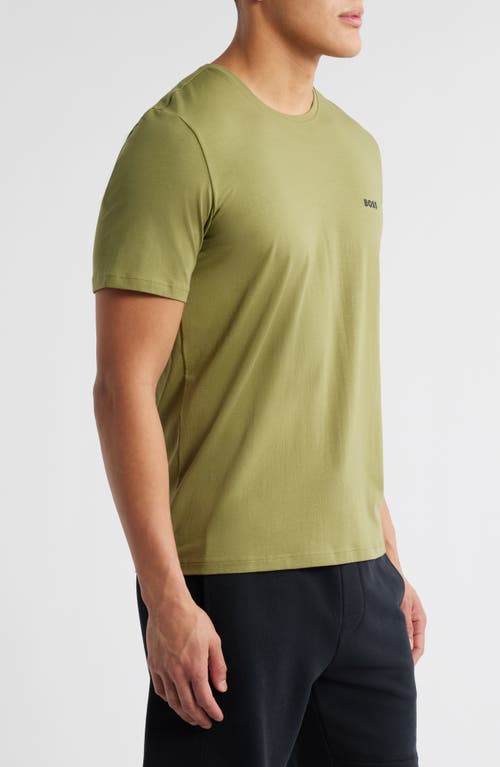 Hugo Boss Boss Mix Match Pajama T-shirt In Medium Green