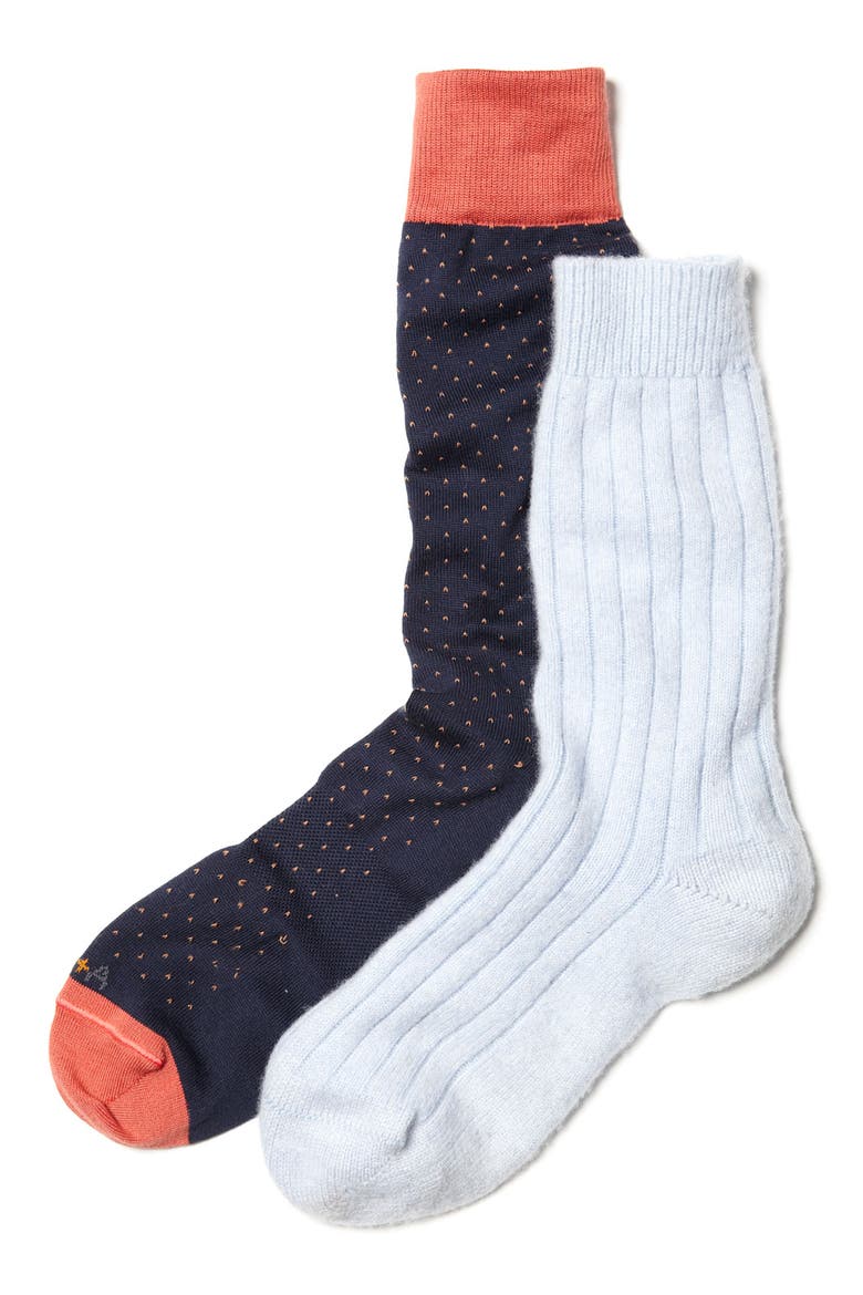 Cashmere Blend Socks, Alternate, color, SKY BLUE