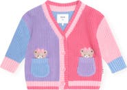 Huxbaby Colour Block Peekaboo Huxette Cardi
