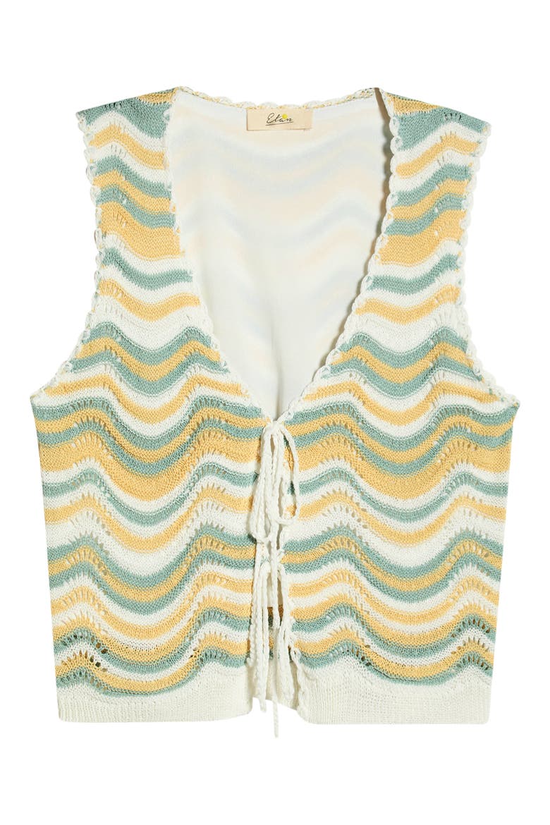 Tie Front Cover-Up Top, Alternate, color, WHITE MULTI