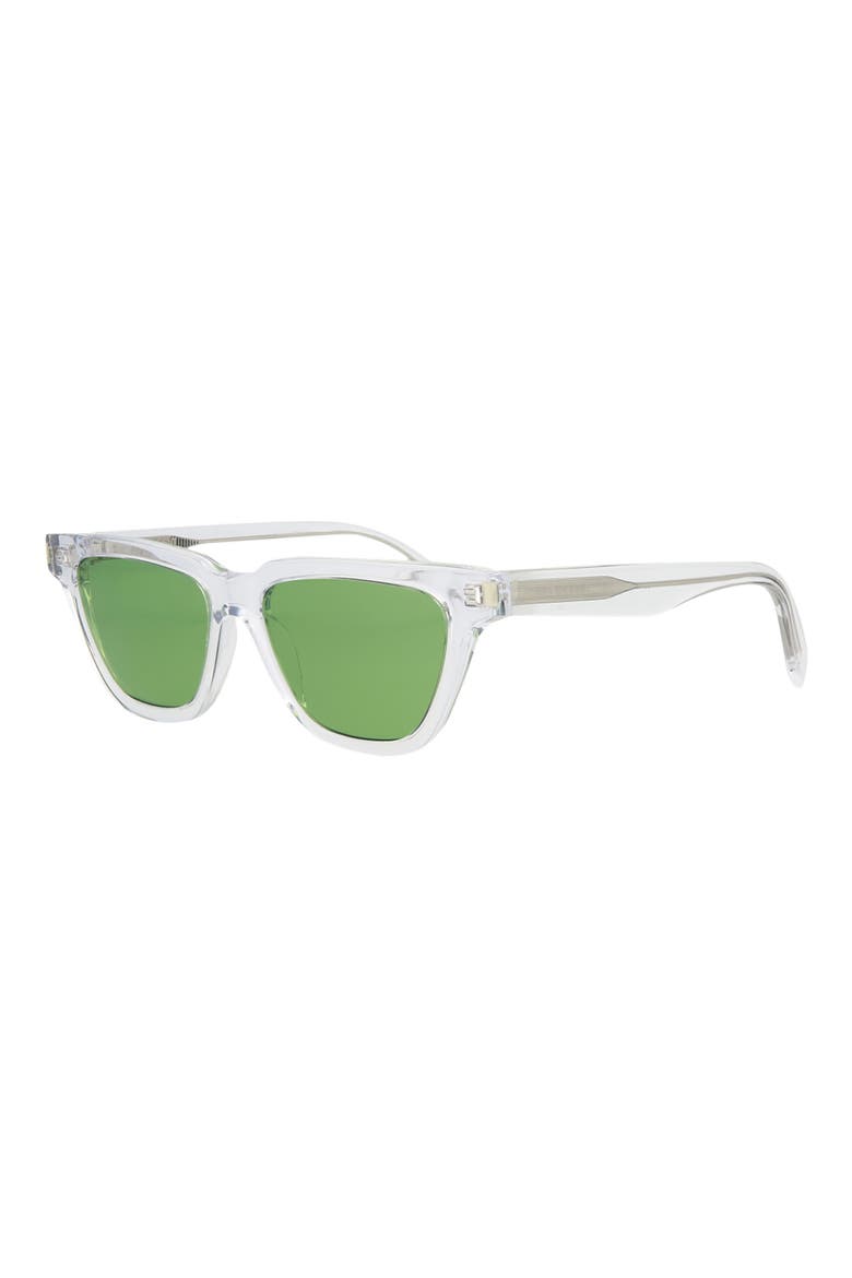 53mm Cat Eye Sunglasses, Alternate, color, CRYSTAL CRYSTAL GREEN