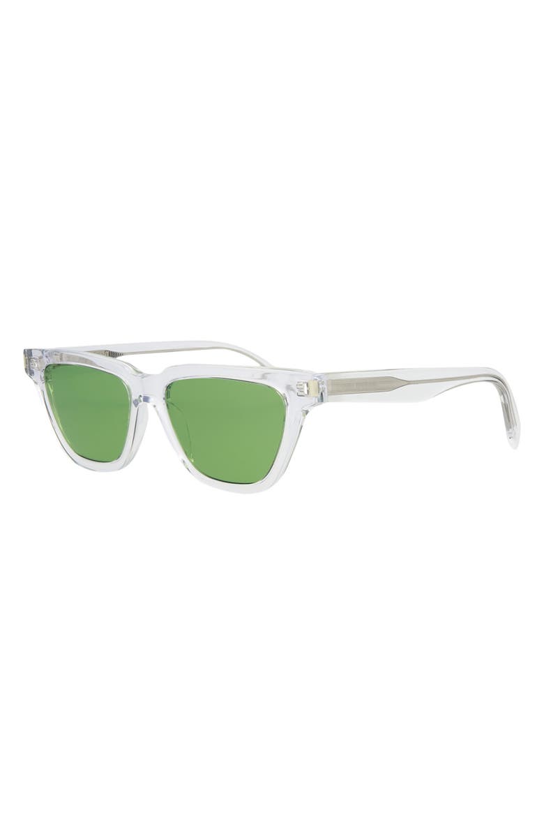 Saint Laurent 53mm Cat Eye Sunglasses, Alternate, color, Crystal Crystal Green