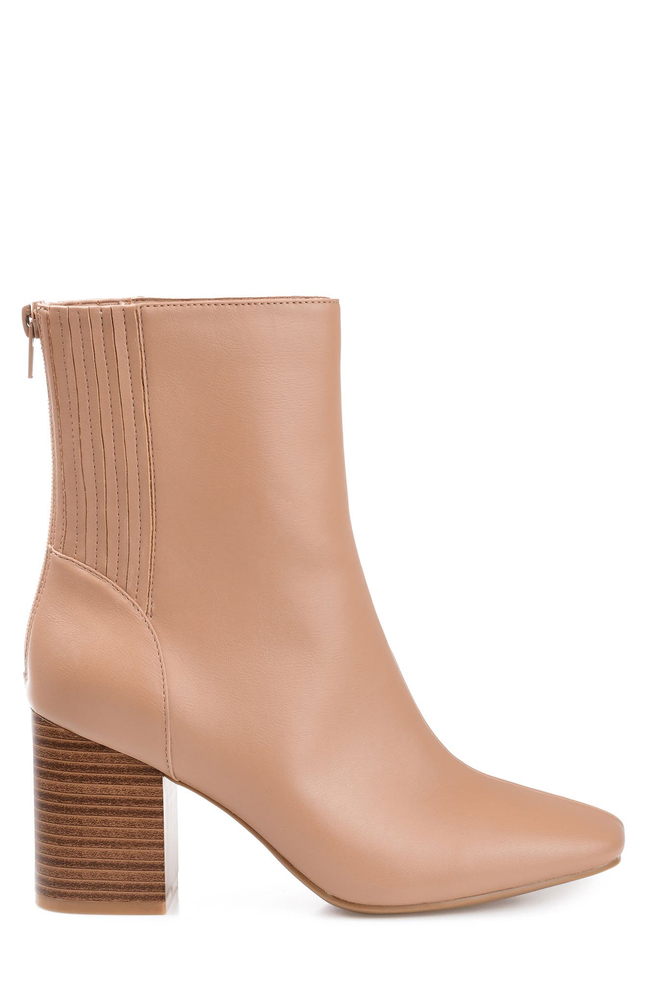 Maize Vegan Leather Bootie, Alternate, color, NUDE