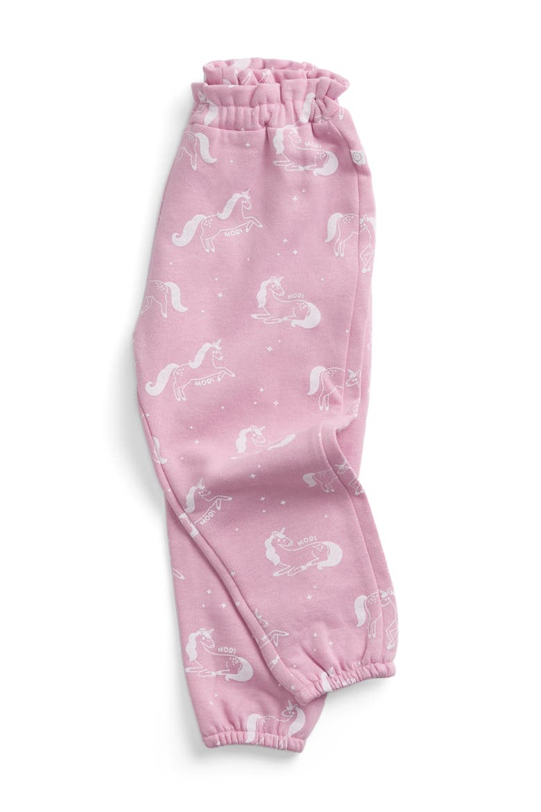 Unicorn Frill Joggers, Alternate, color, Unicorn Print