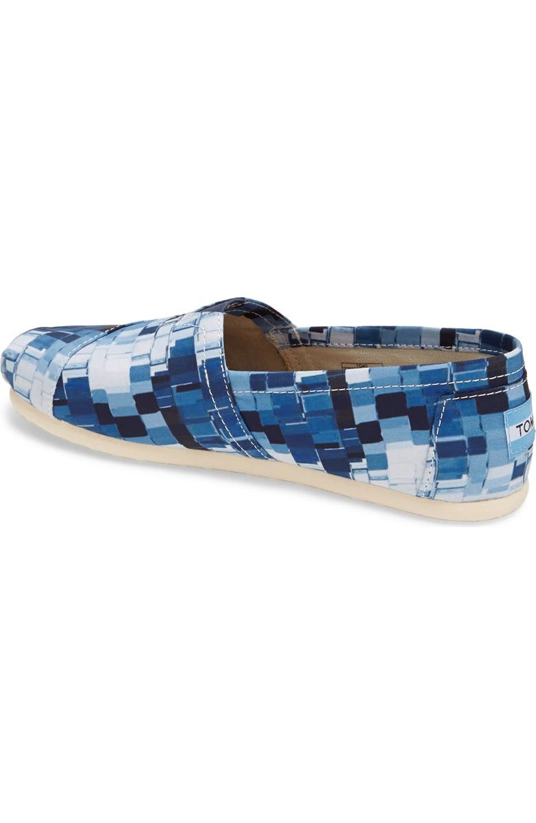 TOMS 'Paint Chips - Classic Alpargata' Satin Slip-On, Alternate, color,