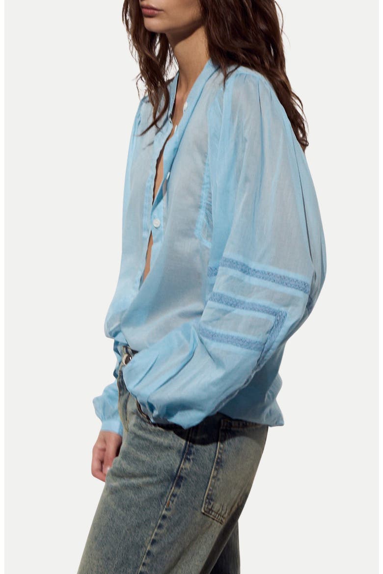 Kos Woven Shirt, Alternate, color, SKY