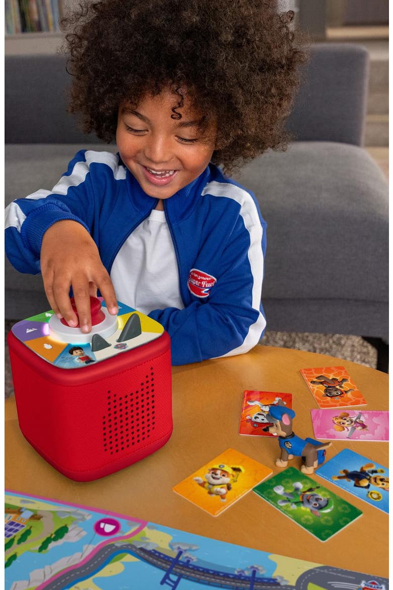 Toniebox 2 with 3-Pack PAW Patrol Characters Bundle, Alternate, color, SUNSET RED