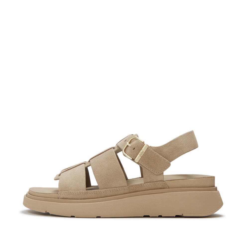 FitFlop Gen FF Suede Fisherman Sandals, Alternate, color, Cappuccino