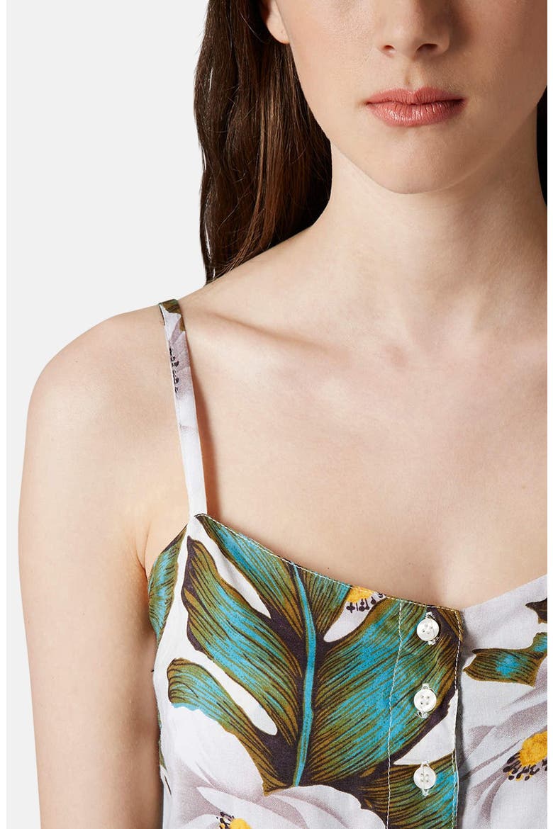 'Aloha' Floral Print Romper, Alternate, color, WHITE
