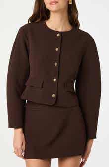ASTR the Label Curve Sleeve Jacket