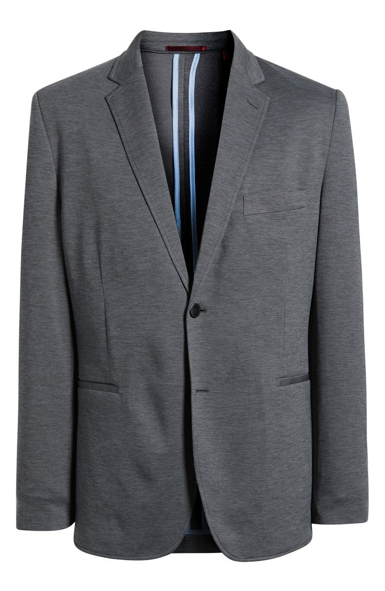 Johnston & Murphy XC4<sup>®</sup> Cool Degree<sup>™</sup> Heathered Grey Sport Coat, Alternate, color, Charcoal