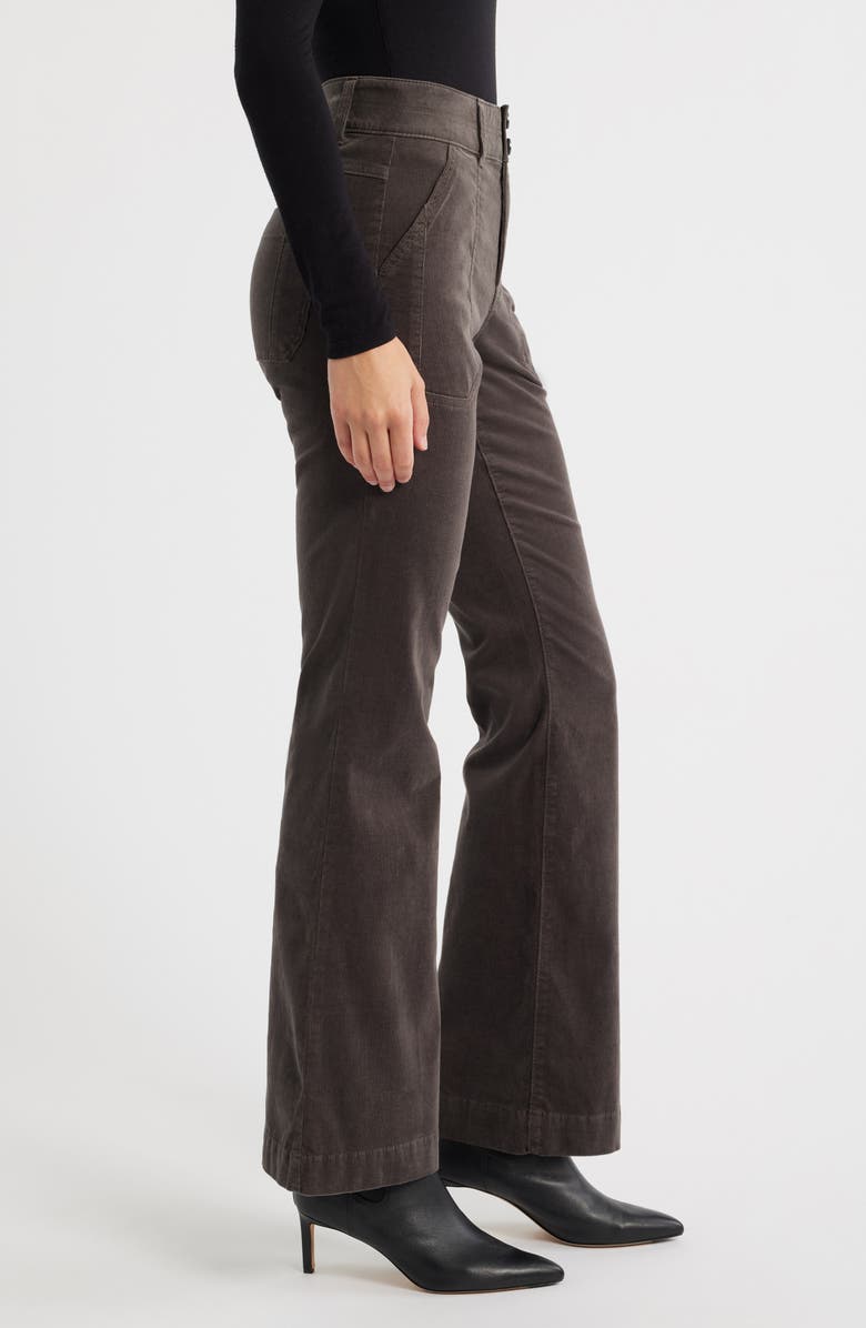 Wit & Wisdom Madison High Waist Bootcut Corduroy Pants, Alternate, color, Espresso