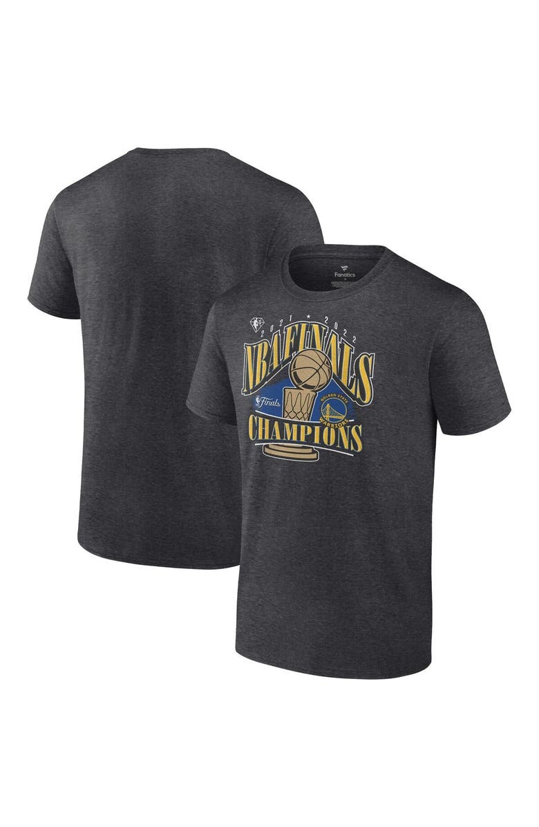 FANATICS Men's Fanatics Branded Heathered Charcoal Golden State Warriors 2022 NBA Finals Champions Delivery T-Shirt, Main, color, 