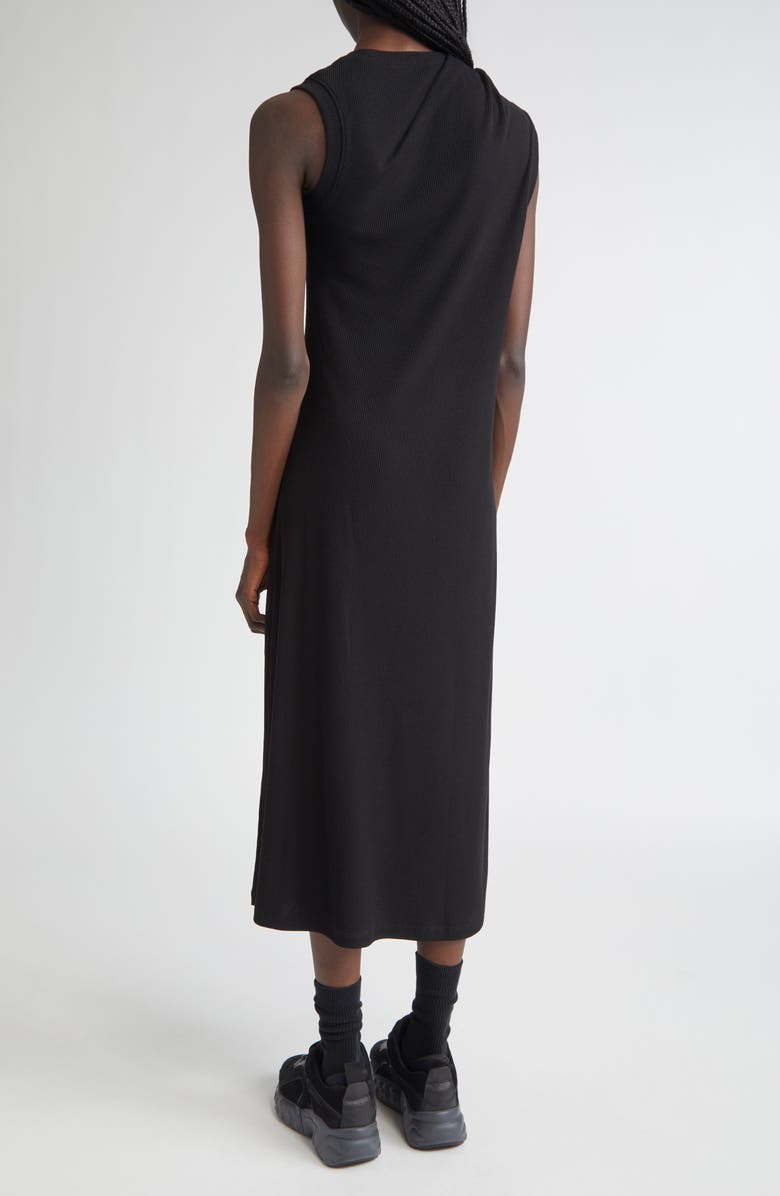 MELITTA BAUMEISTER Pierced Asymmetric Midi Dress, Alternate, color, Black