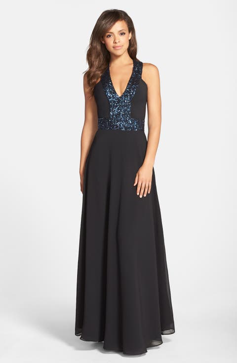 Delani Crepe Gown