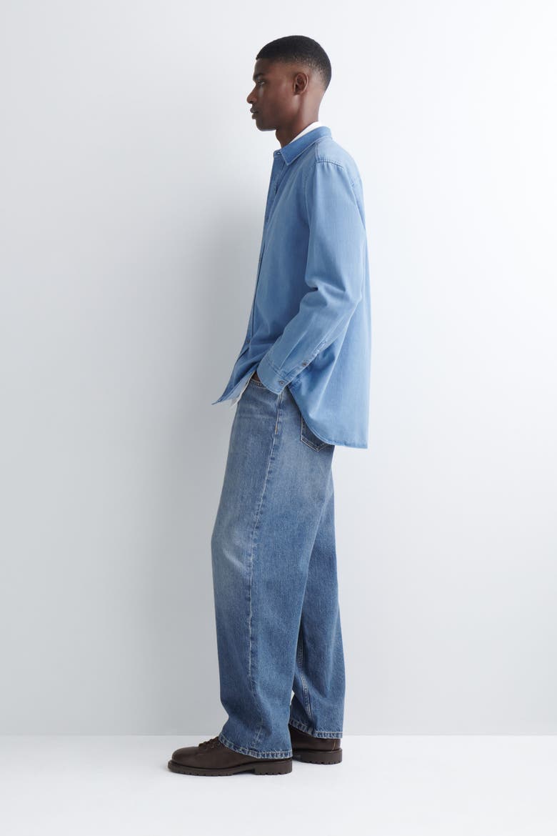 Denim Shirt, Alternate, color, BLUE