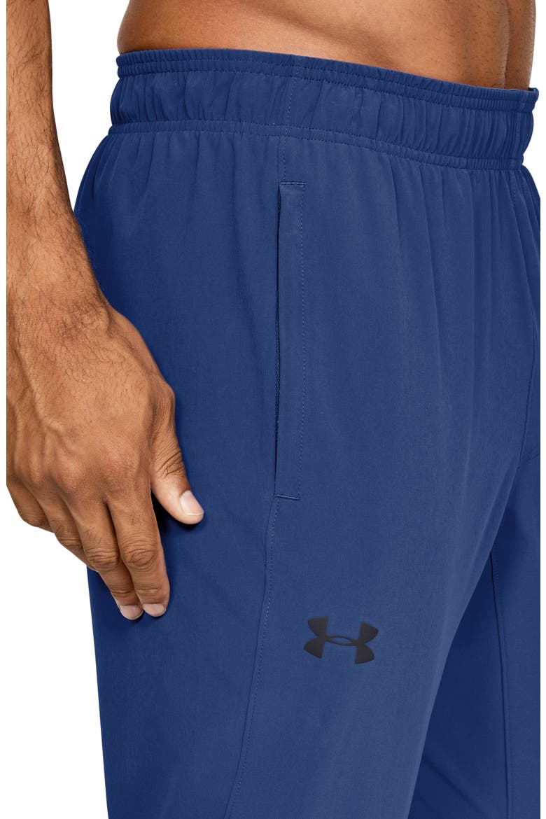 Hybrid Water Repellent Performance Training Pants, Alternate, color, AMERICAN BLUE/ BLACK