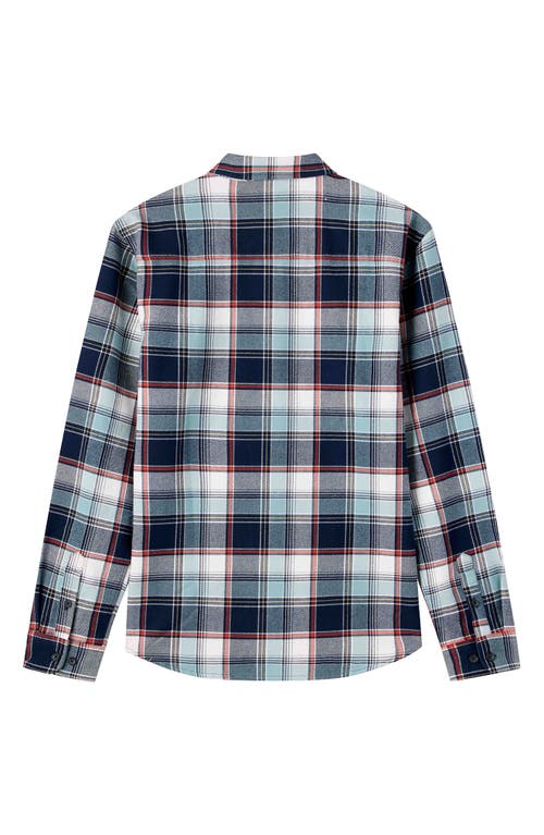 O'neill Kids' Winslow Plaid Flannel Button-up Shirt In White