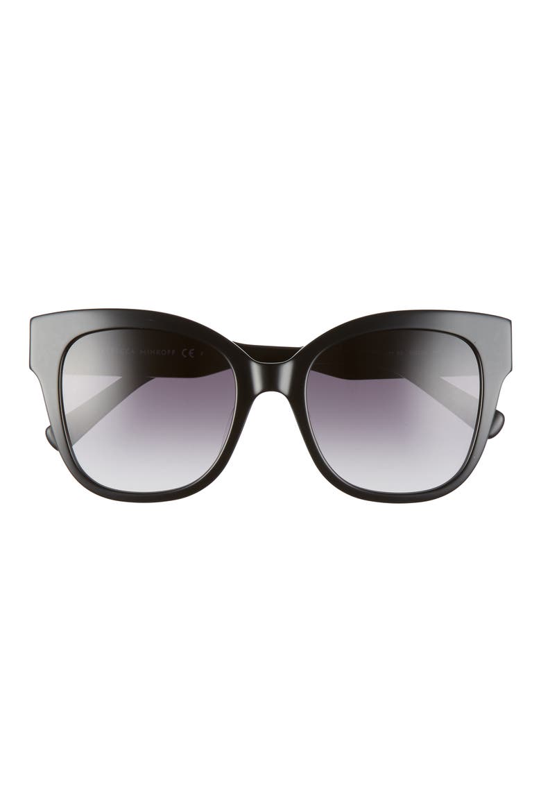 Martina 52mm Cat Eye Sunglasses, Main, color, BLACK/ DARK GREY