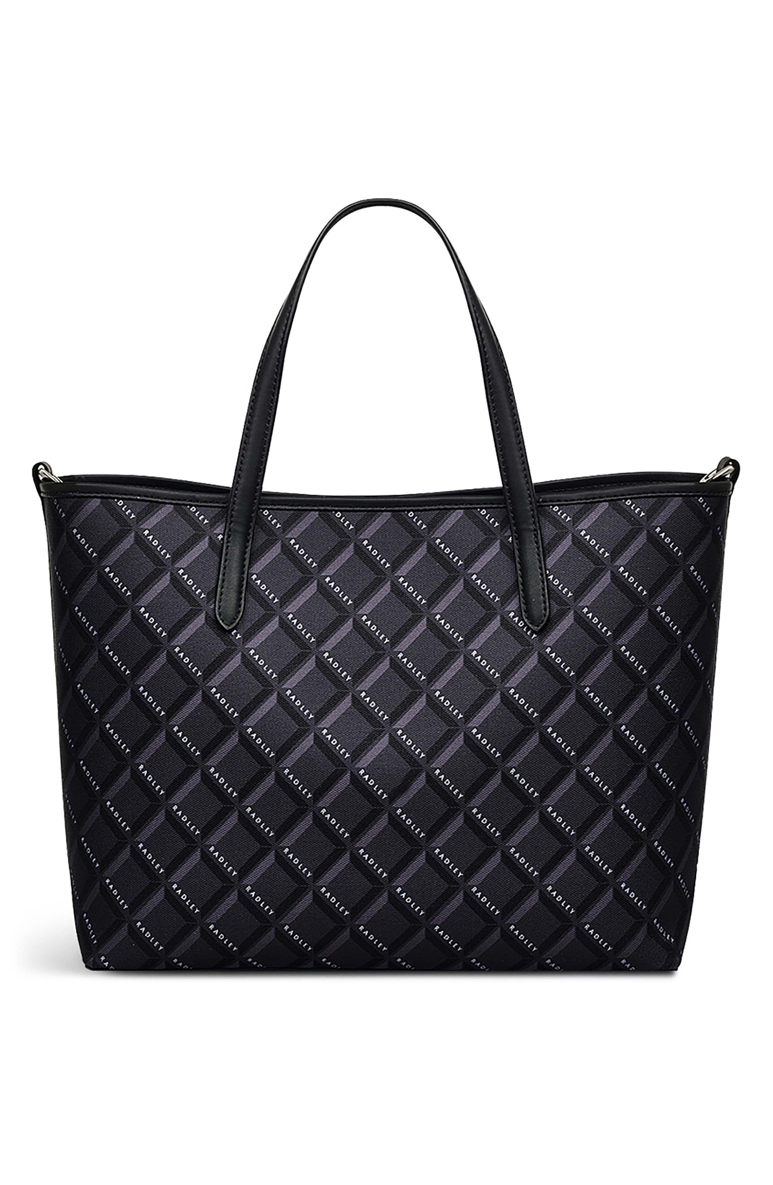 Radley Southwell Gardens Geo Tote Bag, Alternate, color, Black