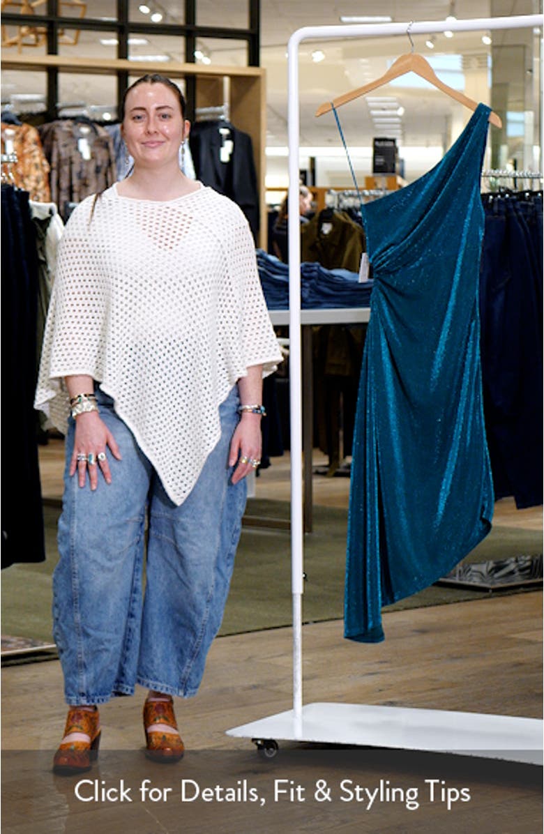 Emma One-Shoulder Ruched Asymmetric Dress, sales video thumbnail