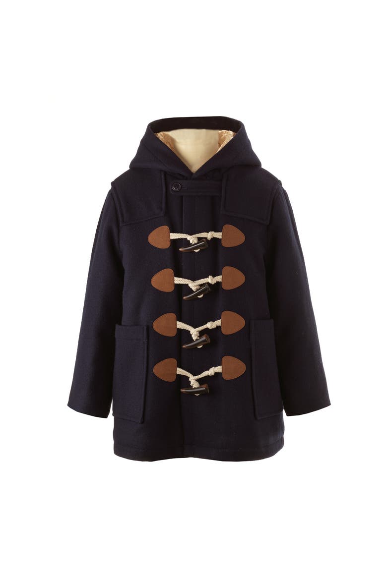 Navy Duffle Coat, Main, color, Navy